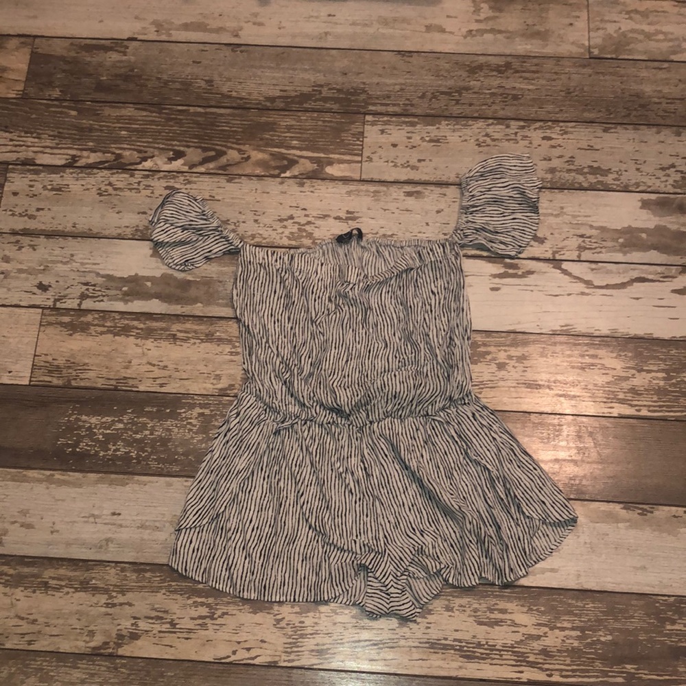 Black and white romper